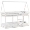 vidaXL Beliche com telhado 90x200 cm madeira de pinho maci&ccedil;a branco