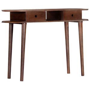vidaXL Mesa de consola 110x35x76 cm em madeira maci&ccedil;a de ac&aacute;cia