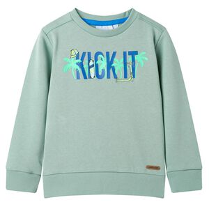 Sweatshirt para crian&ccedil;a cor caqui-claro 104