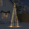 vidaXL LED &Aacute;rvore de Natal 550 LEDs Branco Quente 300 cm