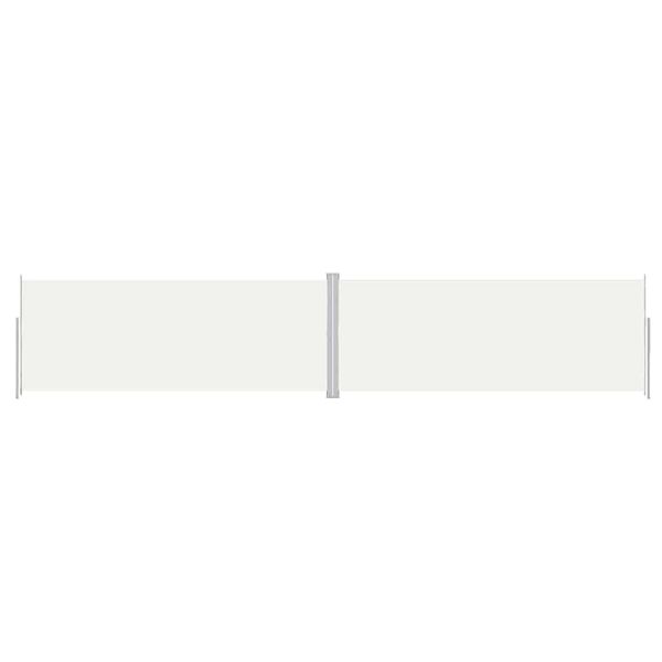 vidaXL Toldo lateral retrátil 200x1000 cm cor creme