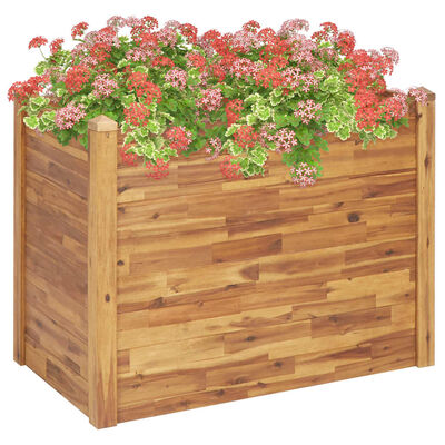 vidaXL Floreira de jardim 110x60x84 cm madeira de acácia maciça