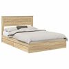 vidaXL Cama com Armazenamento com gaveta Carvalho Sonoma 150 x 200 cm