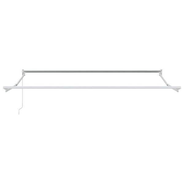 vidaXL Toldo Manual Branco 3,5 x 2,5 m Metal