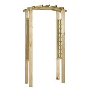 vidaXL Arco com treli&ccedil;a 110x60x210 cm pinho maci&ccedil;o impregnado