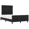 vidaXL Cama Box com cabeceira Preto 120 x 190 cm Veludo