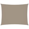 vidaXL Para-sol vela tecido oxford retangular 5x6 m cinza-acastanhado