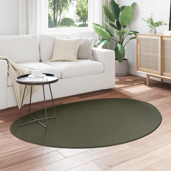 vidaXL Tapete HUARTE Verde Floresta 120 x 170 cm Poliéster