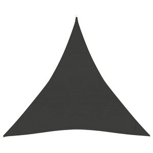 vidaXL Para-sol estilo vela 160 g/m&sup2; 3x3x3 m PEAD antracite