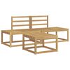 vidaXL Conjunto de Sof&aacute;s para Exterior 3 pcs Branco