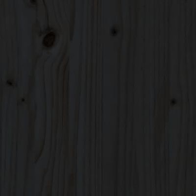 vidaXL Cama de paletes de solteiro 90x190 cm pinho maciço preto