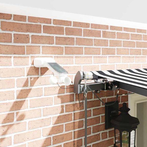 vidaXL Toldo retr&aacute;til autom&aacute;tico com LEDs 600x300 cm antracite/branco