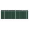 vidaXL Abrigo de jardim 191x640x198 cm a&ccedil;o galvanizado verde