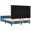 vidaXL Cama Box com cabeceira Azul Escuro 140 x 200 cm Veludo