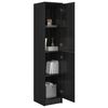 vidaXL Highboard Carvalho preto 35 x 39 x 168 cm Madeira processada
