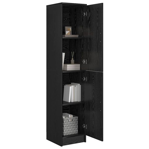 vidaXL Highboard Carvalho preto 35 x 39 x 168 cm Madeira processada
