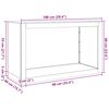 vidaXL Rack Lenha 100x40x60 cm a&ccedil;o resistente &agrave;s intemp&eacute;ries