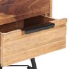 vidaXL Mesa de cabeceira 40x30x50 cm madeira de ac&aacute;cia maci&ccedil;a