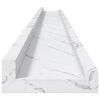 vidaXL Prateleira de Parede 4 pcs M&aacute;rmore Branco 115 x 9 x 3 cm