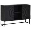 vidaXL Buffet Preto 105 x 30 x 68 cm