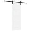 vidaXL Porta Deslizante ORKDAL Branco e Preto 78 x 202 cm