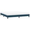 vidaXL Estrutura de cama sem colch&atilde;o 180x220 cm veludo azul-escuro
