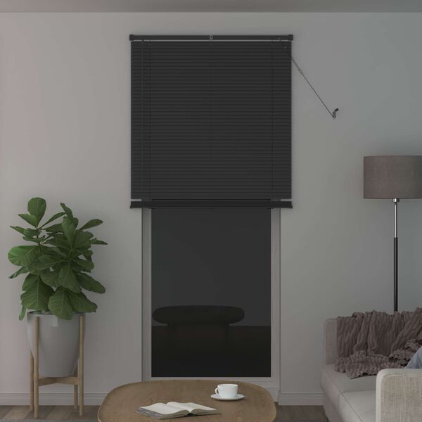vidaXL Cortina Veneziana Manual Ajust&aacute;vel Cinza Prata 213 x 90 cm PVC