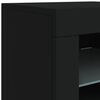 vidaXL Aparador com luzes LED 162x37x67 cm preto