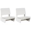 vidaXL Cadeiras de jardim 2 pcs 60x64x70,5 cm pinho maci&ccedil;o branco