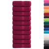 vidaXL Toalhas de rosto premium SOLUND 10 unidades Bordeaux 30x30 cm 600 g/m&sup2;