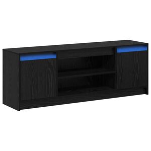 vidaXL Unidades de TV 139,5 x 34 x 50 cm Preto Derivados de madeira