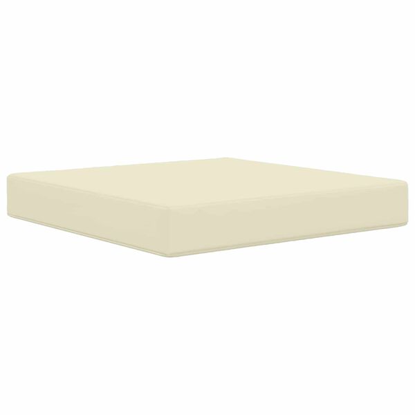 vidaXL Almofada para Sof&aacute; Externo 3 pcs Creme Poli&eacute;ster