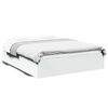 vidaXL Estrutura de cama 150x200 cm derivados de madeira branco