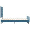 vidaXL Cama Box com cabeceira Azul Escuro 120 x 190 cm Veludo