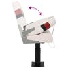 vidaXL Assentos de barco 2 pcs c/ pedestais ajust&aacute;veis e rota&ccedil;&atilde;o 360&deg;