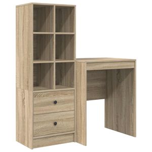 vidaXL Mesa Carvalho Sonoma 105,5 x 50 x 127 cm 2 unid.