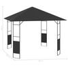 vidaXL Gazebo de jardim 3x3 m 160 g/m&sup2; antracite