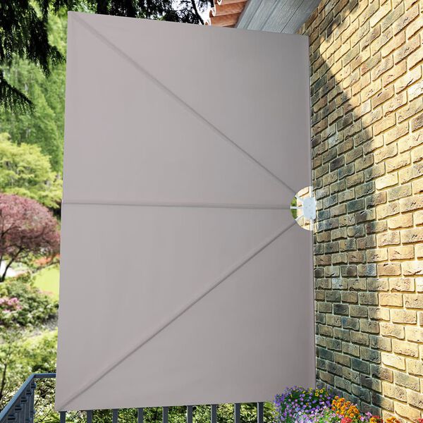 vidaXL Toldo lateral dobrável para terraço 300x200 cm creme
