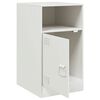 vidaXL Mesas de cabeceira 2 pcs 34,5x39x62 cm a&ccedil;o branco