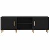 vidaXL Gabinete para TV Carvalho Preto 150 x 30 x 50 cm