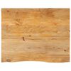 vidaXL Tampo de mesa c/ borda viva 100x80x2,5 cm mangueira maci&ccedil;a