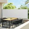 vidaXL Toldo lateral retrátil para pátio 140x600 cm creme