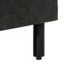 vidaXL M&oacute;vel de apoio 80x33x75 cm madeira de mangueira maci&ccedil;a preto