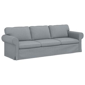 vidaXL Sof&aacute; Cinzento-claro 245 x 82 x 80 cm tecido
