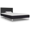 vidaXL Estrutura de cama 90x200 cm tecido preto