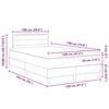 vidaXL Cama Box Spring LED Cinzento-acastanhado 120 x 190 cm tecido