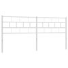 vidaXL Cabeceira de substitui&ccedil;&atilde;o 180 cm metal branco