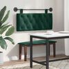 vidaXL Cabeceira Suspensa Verde Escuro 110 x 55 x 7 cm Veludo