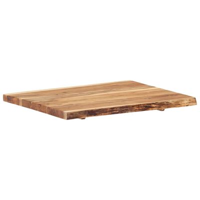vidaXL Tampo de mesa 80x(50-60)x3,8 cm madeira de acácia maciça