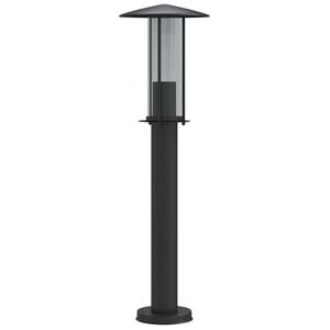 vidaXL Candeeiro de ch&atilde;o para exterior 60 cm a&ccedil;o inoxid&aacute;vel preto